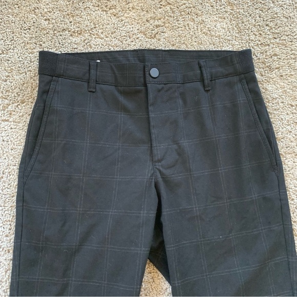 Zara Black Window Pane Check Patterned Dress Pants Size Small - Picture 5 of 7